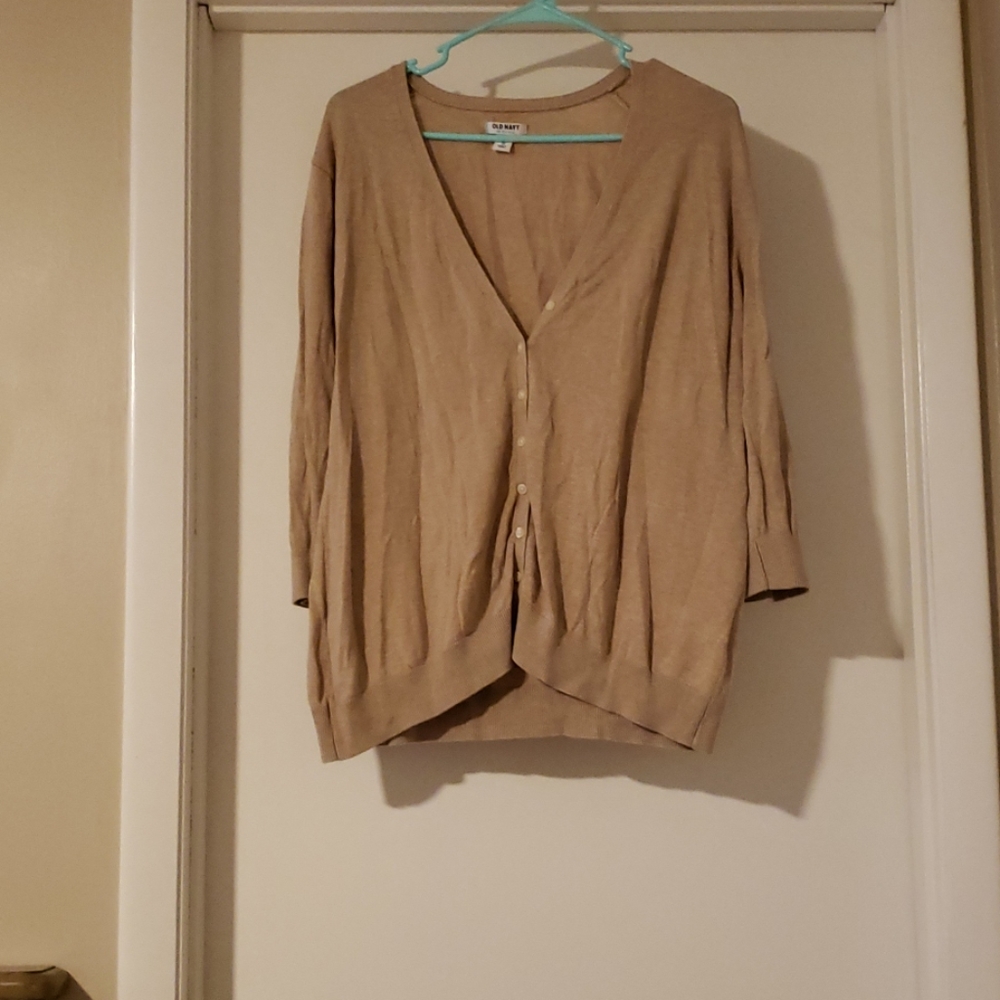 Tan cardigan